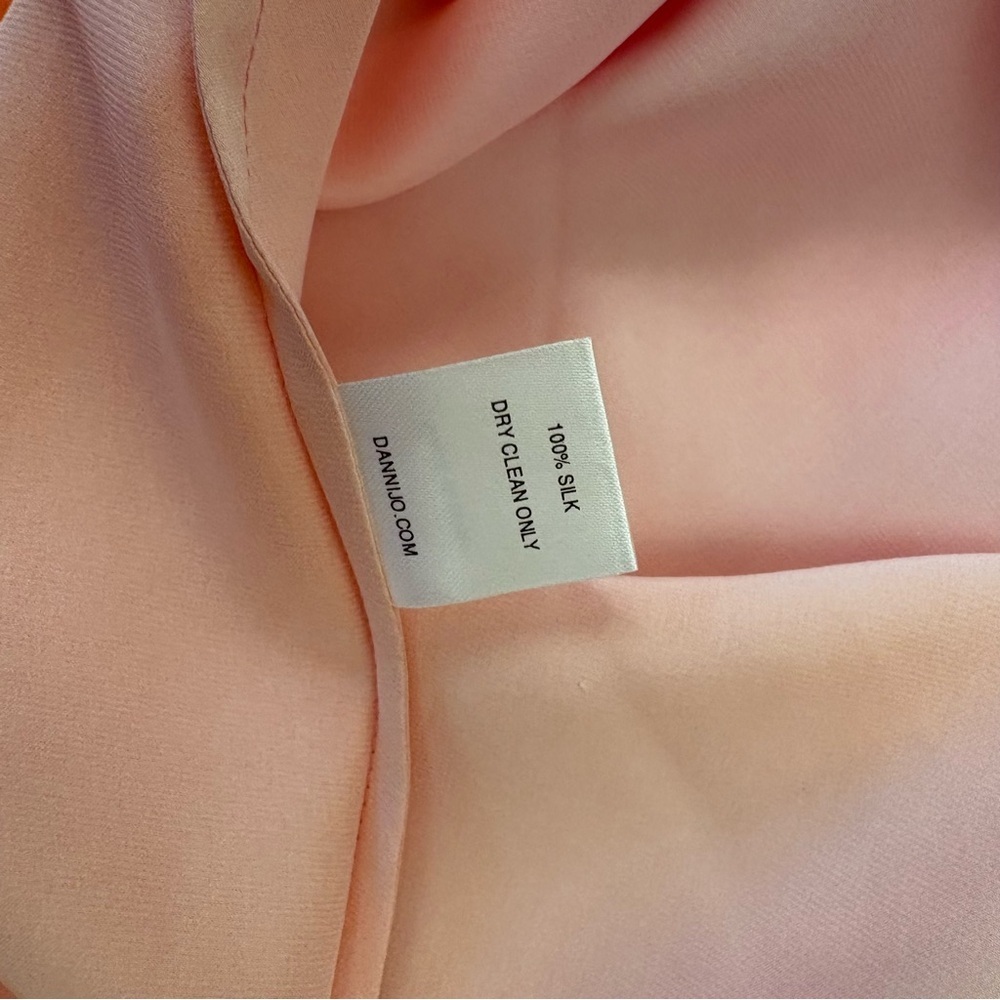 Dannijo || Silk Dye Midi Skirt Pink Orange Small - Picture 9 of 10